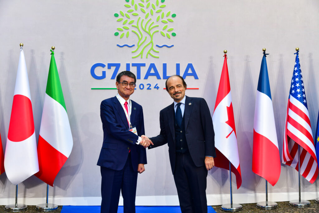Taro Kono (Japan) and Alessio Butti
